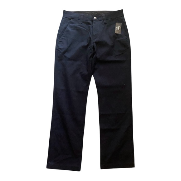NWT-VOLCOM-MENS VMONTY NAVY BLUE CHINO PANTS-SIZE 29/30 - Picture 1 of 7